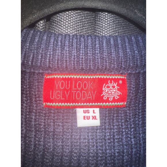 Ugly Christmas Sweater Xmas Size Large Flamingo - Picture 2 of 3